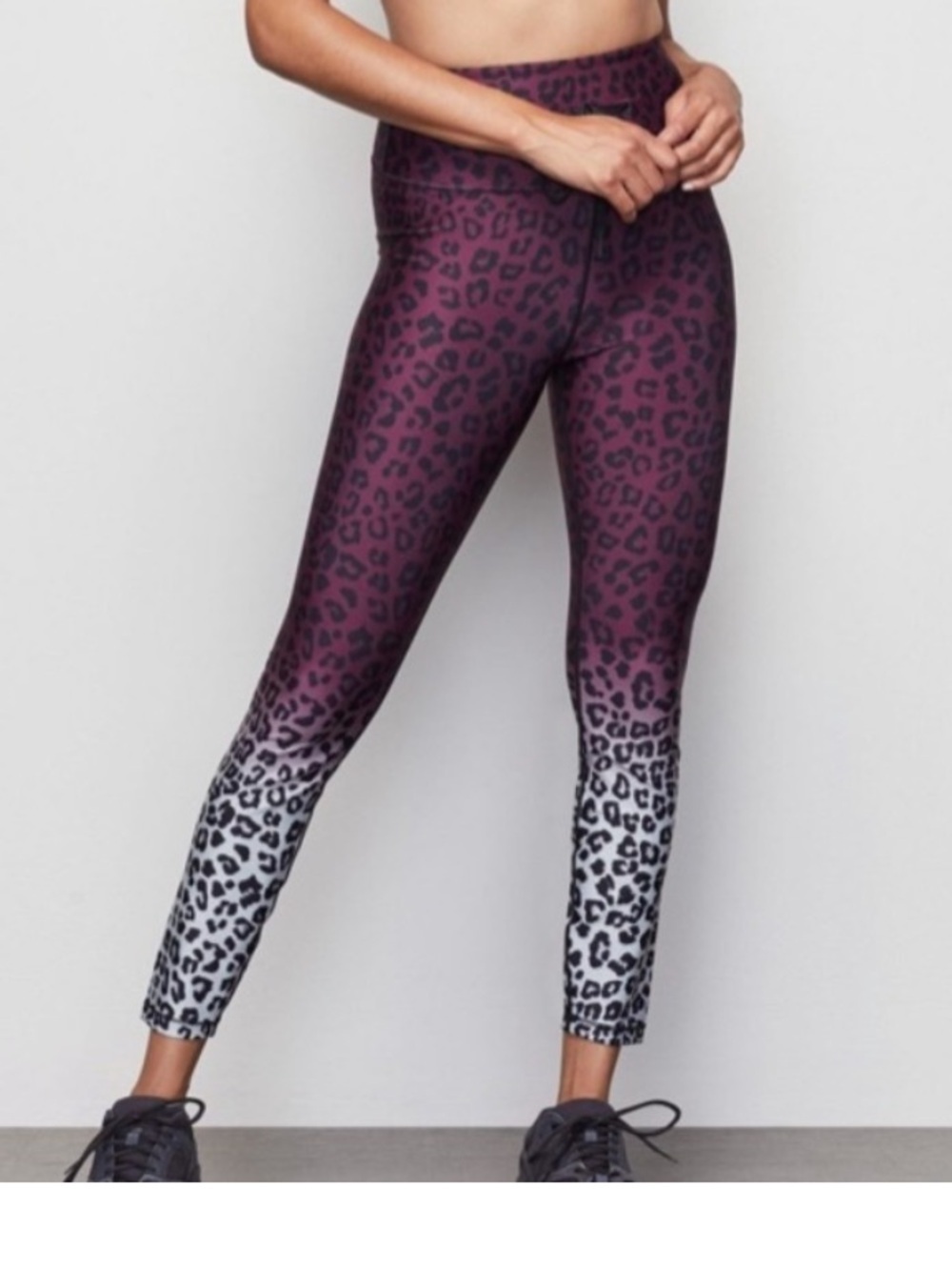 Good American Leopard Print Ombré Leggings Size 1 Small